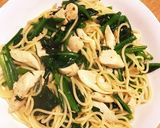 ほうれん草とささみのアリオーリオパスタ作り方4写真
