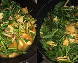 厚揚げと春菊の麻辣胡麻ダレ煮作り方3写真