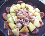 鶏肉とじゃがいもの照り照り☆15分レシピ作り方4写真