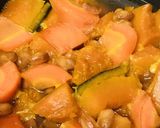 福豆とカボチャの甘煮作り方3写真