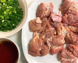 簡単♪ねぎソースの酸っぱチキン作り方1写真