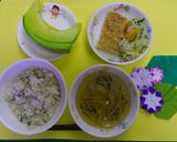 保育園給食★小魚とわかめのごはん作り方5写真