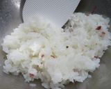 うめこ＊枝豆＊とろろ昆布のおむすび。作り方2写真