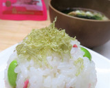うめこ＊枝豆＊とろろ昆布のおむすび。作り方5写真