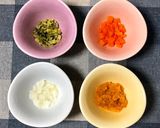 離乳食後期★鶏と野菜のミルクパン粥作り方3写真