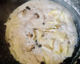 キャベツとしめじのクリームパスタ作り方8写真