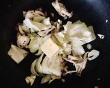 キャベツとしめじのクリームパスタ作り方5写真