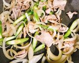 簡単！絶品！豚肉のバタポンパスタ作り方2写真