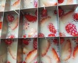 イチゴたっぷり牛乳だけで簡単牛乳かん♪作り方4写真