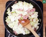 春キャベツのペペロン猿麺(乾麺)作り方4写真