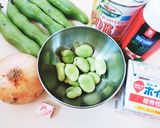 空豆の簡単クリームパスタ作り方1写真