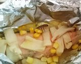 簡単!鮭ときのこのホイル焼き作り方5写真