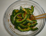 簡単!　ゴーヤの中華風和え物作り方4写真