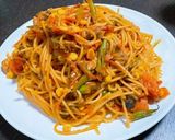 サバ缶でナポリタン☆作り方7写真