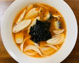 レンチンサバ缶で超簡単！ピリ辛味噌スープ作り方5写真
