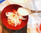 新玉ねぎと紅生姜とらっきょうのかき揚げ作り方4写真