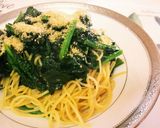 材料4つ!ほうれん草のバター醤油パスタ♪作り方3写真