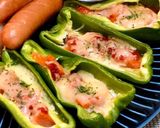ピーマンのトマト詰めチーズ焼き♡作り方4写真
