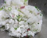 うめこ＊しらす＊葱のおむすび作り方3写真