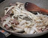 ごぼうと牛肉炒め煮作り方2写真