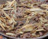 ごぼうと牛肉炒め煮作り方3写真