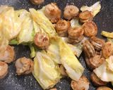 春キャベツとベビーホタテのバター焼き♪作り方1写真