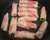 ハムのいんげん巻きトマトソース煮作り方3写真
