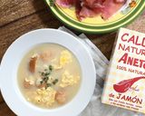ソパ・デ・アホ（スペインにんにくスープ）作り方6写真