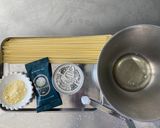 ツナと生スピルリナの冷たいカルボナーラ作り方1写真