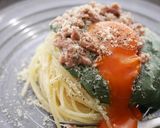 ツナと生スピルリナの冷たいカルボナーラ作り方9写真