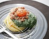 ツナと生スピルリナの冷たいカルボナーラ作り方8写真