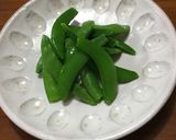 ☆レンチンするだけ スナップえんどう作り方2写真
