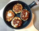 ひじきサンドアレンジ　豆腐ハンバーグ作り方4写真