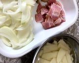 じゃがとベーコンのうま塩炒め♬作り方1写真