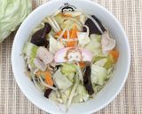 春キャベツの塩猿麺(乾麺)作り方6写真