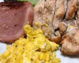 厚切りハムと鶏胸肉のプレート作り方5写真
