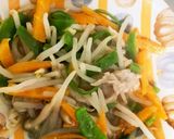 全てレンジ梅肉ソース味豚平焼き風作り方13写真