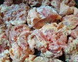 味付け粉付けもフライパンでパリパリチキン作り方4写真