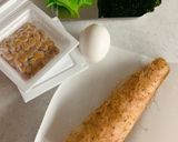 納豆とろろの鉄板焼き作り方1写真