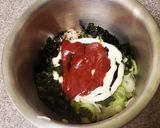 べにふうき de 葱盛りお好み焼き風パン作り方6写真