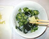 キュウリとワカメの酢の物♪簡単三杯酢で作り方10写真