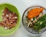 簡単！舞茸の白だし肉炒め作り方1写真