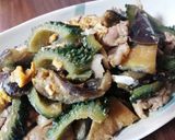 ゴーヤと茄子と豚肉の味噌チャンプルー*･作り方14写真