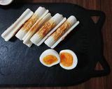 ゆで卵で竹輪の磯辺揚げ*･ポテサラも★作り方3写真