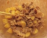 レンジ★豚肉とじゃが芋のオイスター炒め作り方4写真