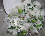うめこ＊クレソン＊枝豆＊胡桃の磯香むすび作り方6写真