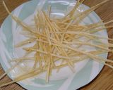 米粉麺でかた焼きそば作り方1写真