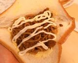 レンチン焼きそば、食パンで焼きそばパン作り方6写真