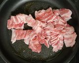 豚バラキムチーズ丼作り方2写真