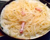 山わさびのカルボナーラ作り方5写真